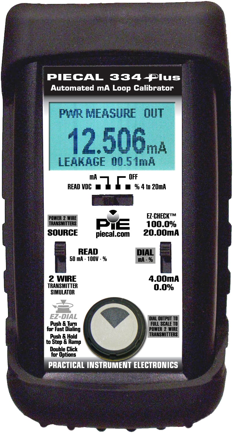 PIE 334Plus Automated mA Loop Calibrator