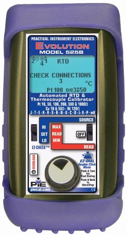 PIE 525B Automated Thermocouple and RTD Calibrator