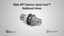 Ralston Quick-test Bulkhead Connections