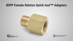 Ralston BSPP Female (RG) Quick-test Adapters