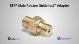 Ralston BSPP Male (RS) Quick-test Adapters