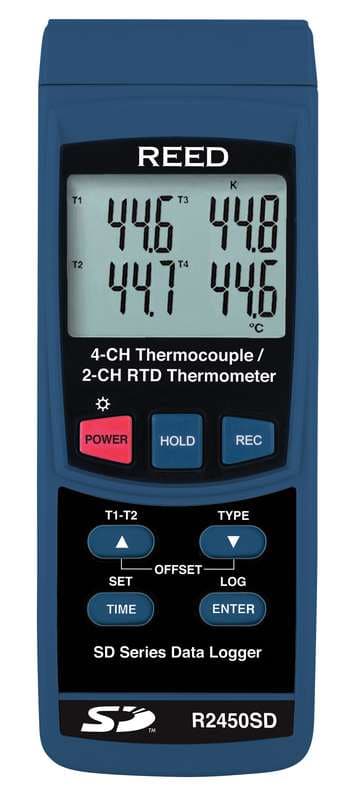 Reed R2450SD Data Logging Thermometer