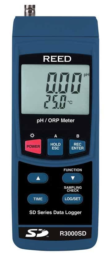 Reed R3000SD Data Logging Ph/Orp Meter (No Electrodes)