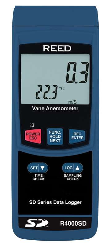 Reed R4000SD Data Logging Thermo-Anemometer