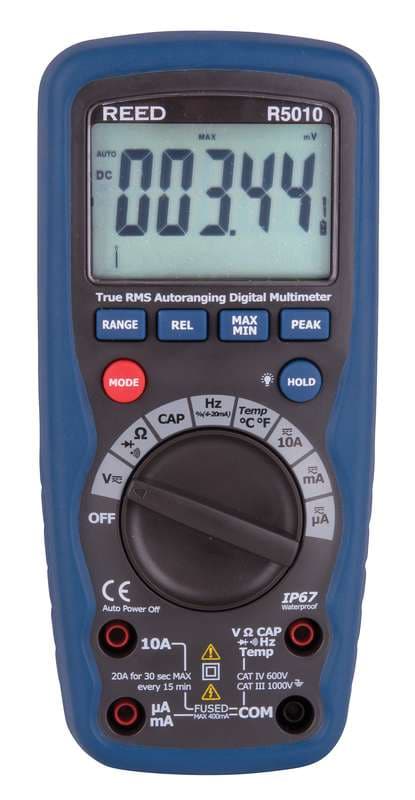 Reed R5010 Trms Ac/Dc Multimeter With Temperature