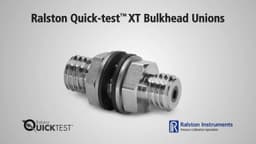 Ralston Quick-test XT Bulkhead Connections