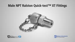 Ralston NPT Male Quick-test XT Fittings