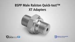 Ralston BSPP Male (RS) Quick-test XT Adapters