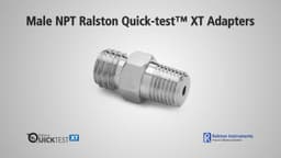 Ralston NPT Male Quick-test XT Adapters